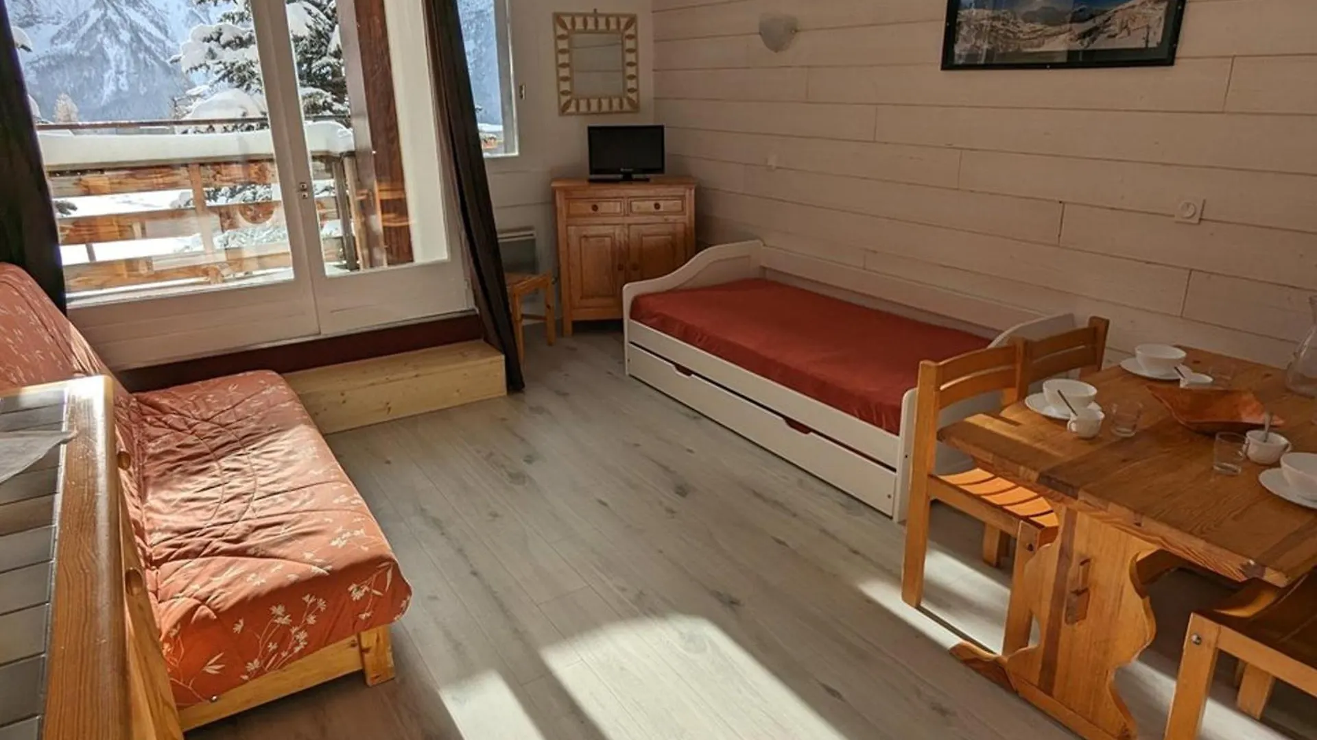 Lägenhet Maxi Studio 6 Pers. - 50M Des Pistes, Commerces, Piscine, Bowling, Hammam, Sauna - Fr-1-262-186 Orcières